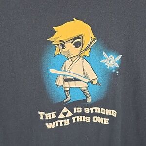 {Tee Fury} Men's The Triforce Is Strong With This One Zelda/Star Wars Tshirt